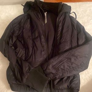 Black puffy lulu jacket